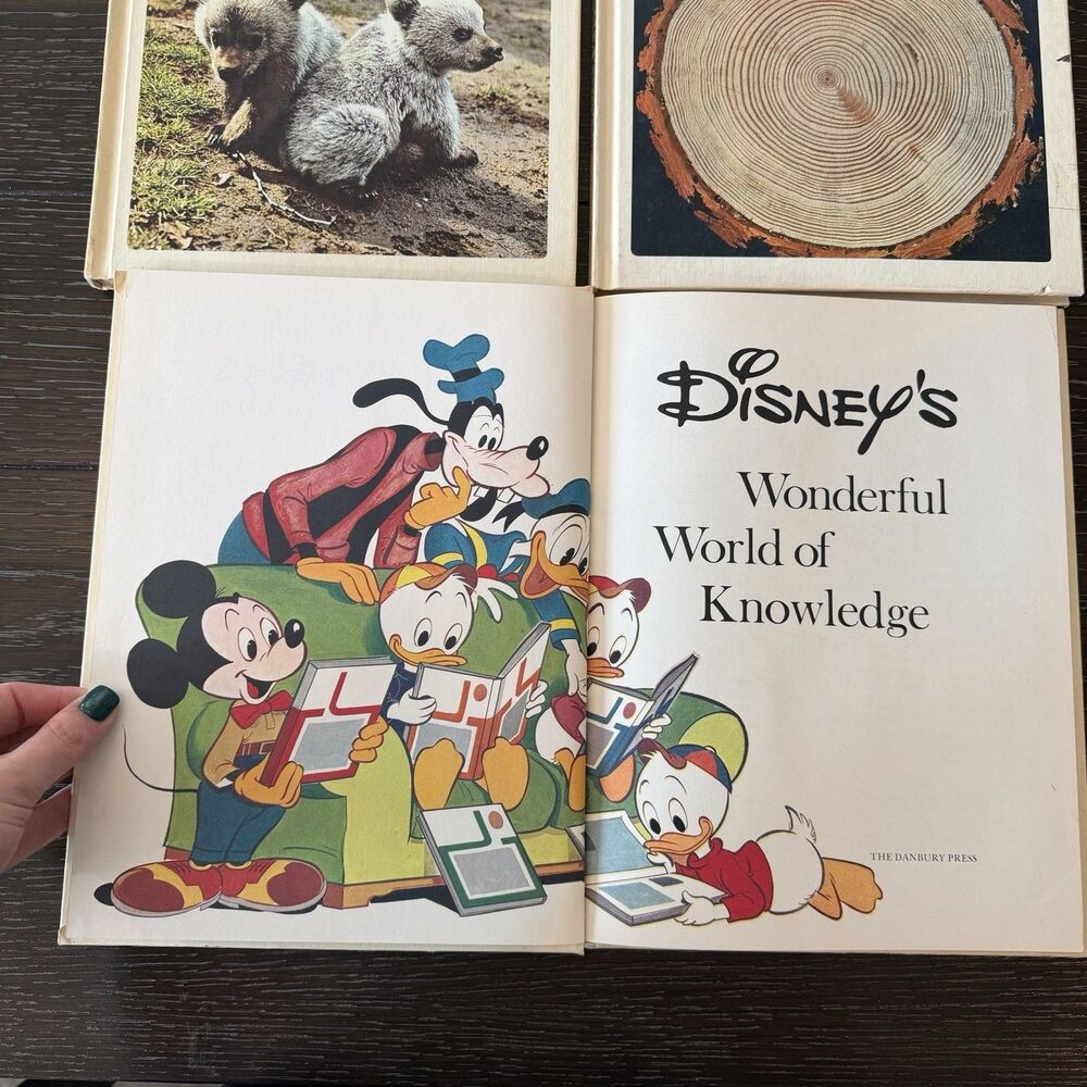 1971 Disney's Wonderful World of Knowledge Set Of 3 Kids Hardcover Books Vol 1-3 - Picture 4 of 8